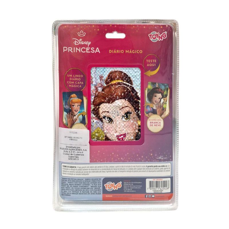 Diario Mágico Infantil Princesas Disney con Lentejuelas