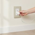 Tomacorriente Doble Blanco