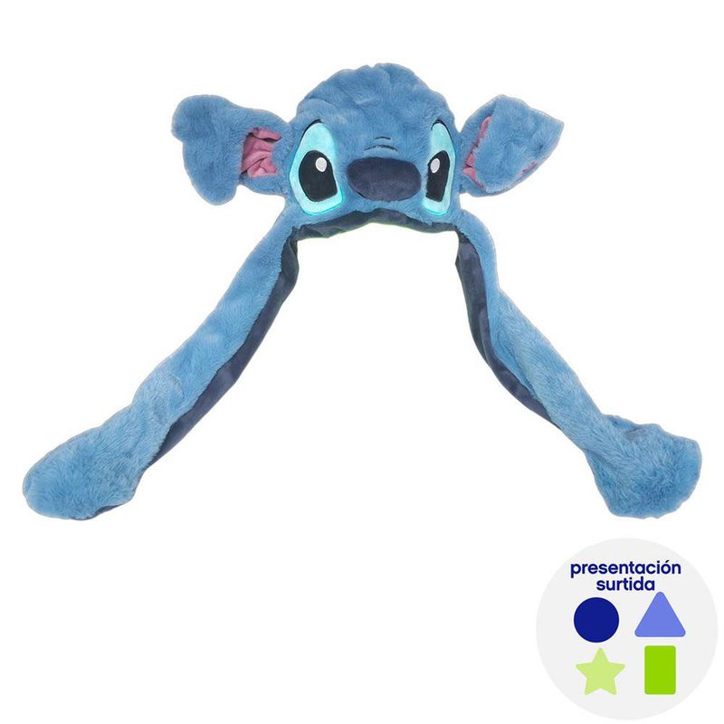 Gorro de Peluche con Orejas Móviles Stitch Colores Surtidos