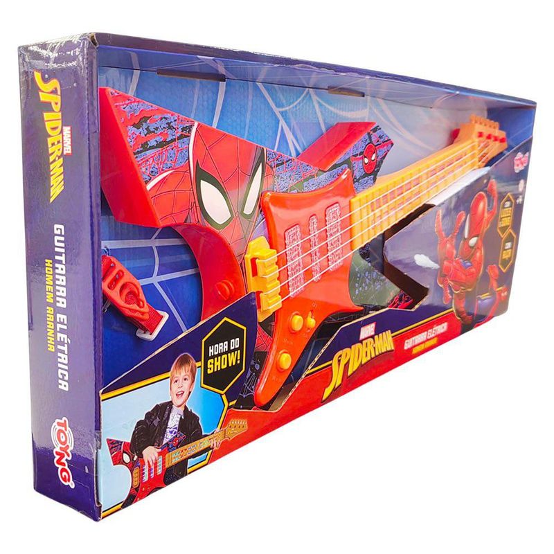 Guitarra Eléctrica Infantil Spiderman con Luces y Sonido