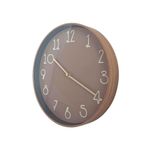 Reloj Redondo de Pared Color Café 30 Cm
