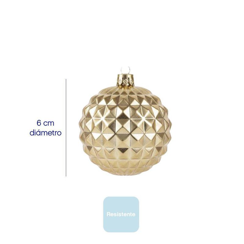 Set de 35 Esferas Navideñas Color Champagne