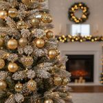 Set de 35 Esferas Navideñas Color Champagne