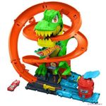 Pista de Autos City T-Rex Blaze Battle