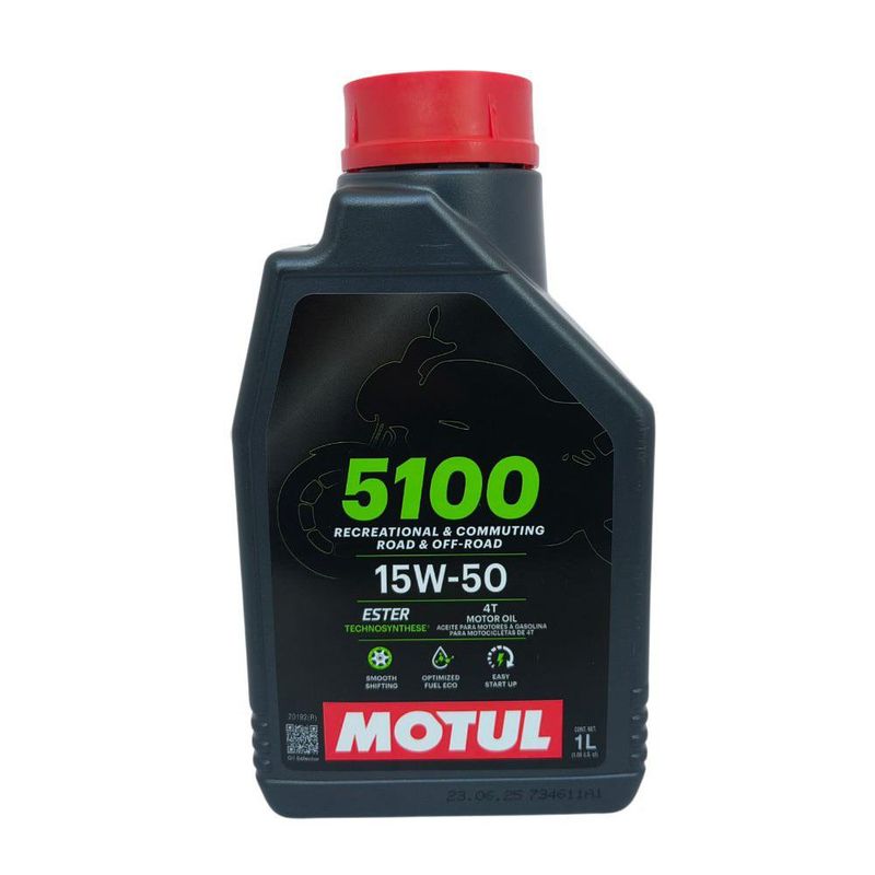 Aceite Para Moto 4T Motul 5100 15W-50 1 L