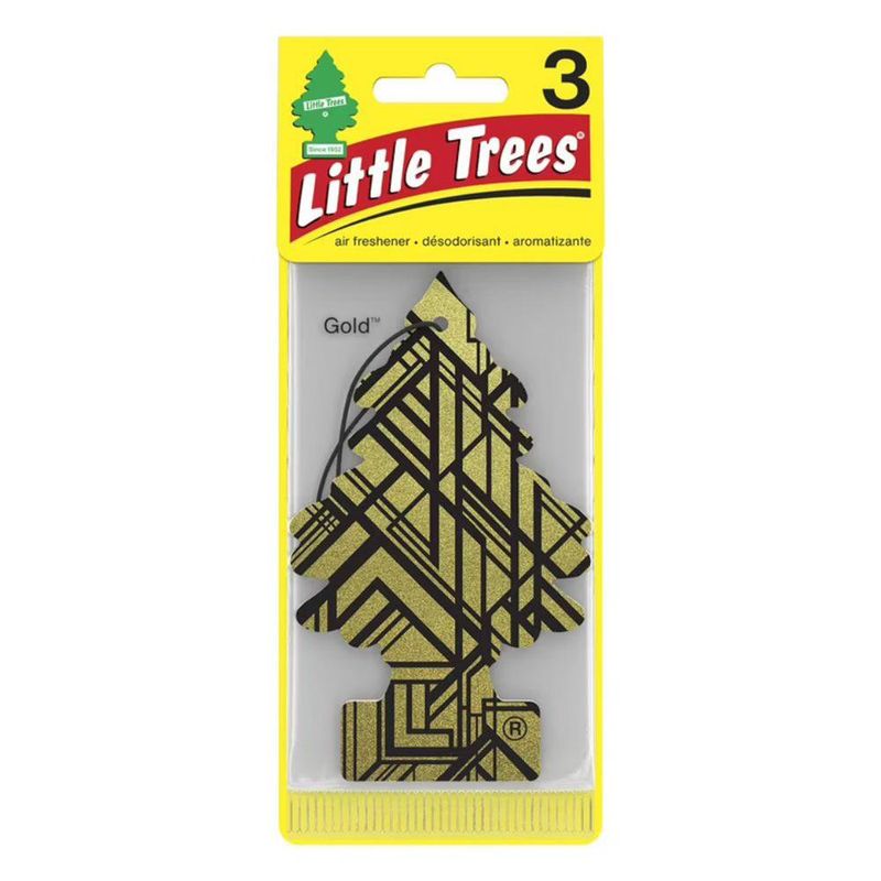 Aromatizante Little Trees Gold 3 Pzas.