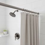 Tubo Extensible Recto de 72 Plg en Acabado Níquel Zenna