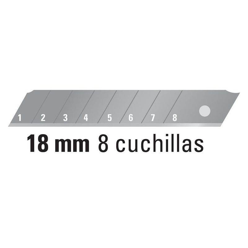 Cuchilla Cuerpo De Plástico Retráctil 18 Mm - Pretul