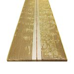 Malla Decorativa Navideña de 10 plg x 10 yardas Color Dorado