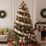 Listón Navideño de 6.35 cm x 5 m Diseño del Grinch