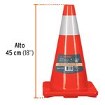 Cono con Cinta Reflejante de 18 Plg
