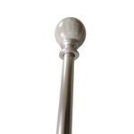 Galería de Metal Marble Extensible 91 a 182 cm Color Plateado con Blanco