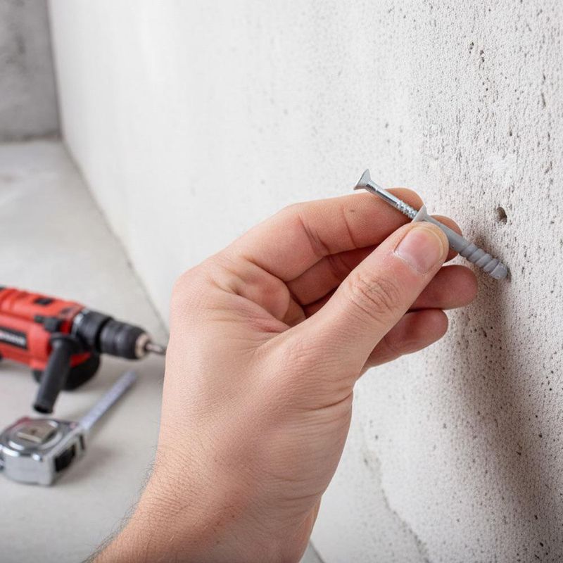 Set de 12 Tarugos con Tornillo ABC para Instalación de 8 x 60 mm