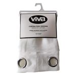 Cortina para Ventana Roma Color Blanco de 135 x 240 cm