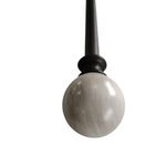 Galería de Metal Marble Extensible 91 a 182 cm Color Negro con Blanco