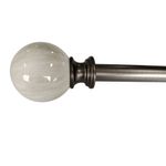 Galería de Metal Marble Extensible 91 a 182 cm Color Pewter con Blanco