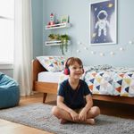 Audífonos Alámbricos Junior Color Rojo y Azul