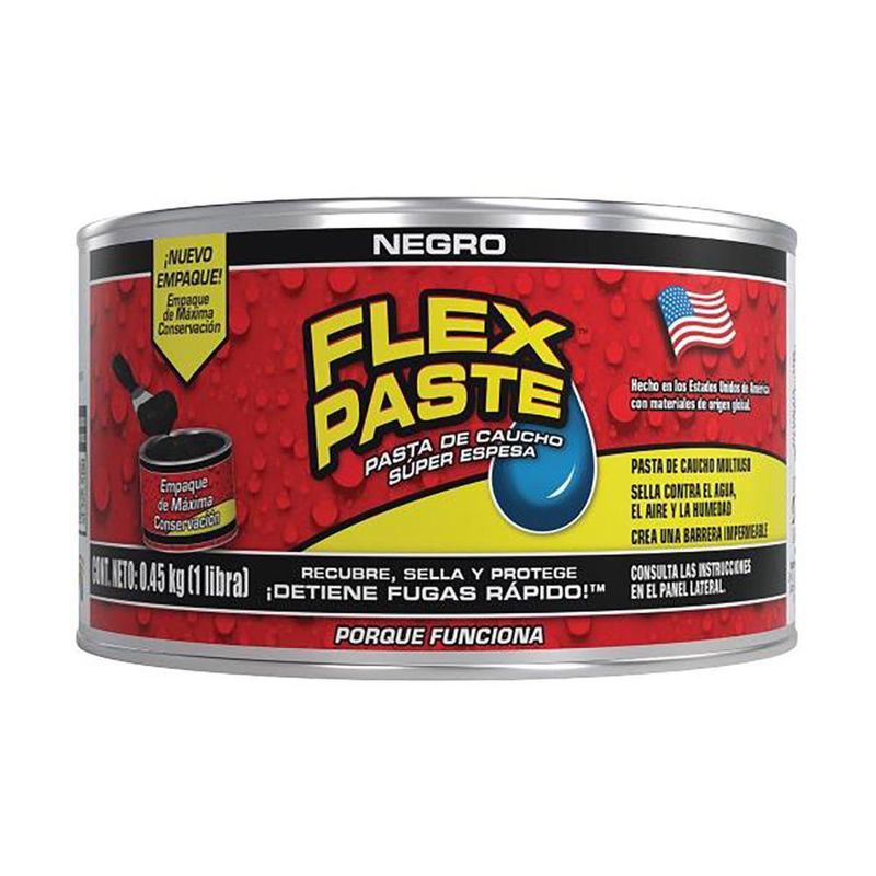 Pasta de Caucho Flex Paste Negro 0.45 Kg