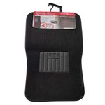 Set de 4 Alfombras para Auto de Felpa y Hule Color Negro