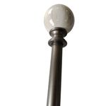Galería de Metal Marble Extensible 167 a 304 cm Color Pewter con Blanco