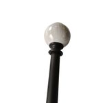 Galería de Metal Marble Extensible 91 a 182 cm Color Negro