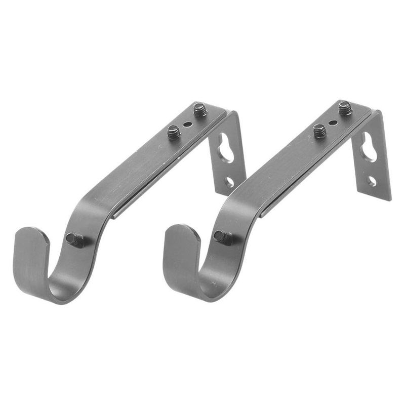 Galería de Metal Emerson Pewiter Extensible de 91 a 182 Cm