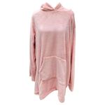 Bata Flannel Suave con Capucha y Bolsa Frontal Color Peach