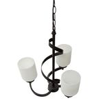 Lámpara Colgante Color Chocolate de 3 Luces 60 W