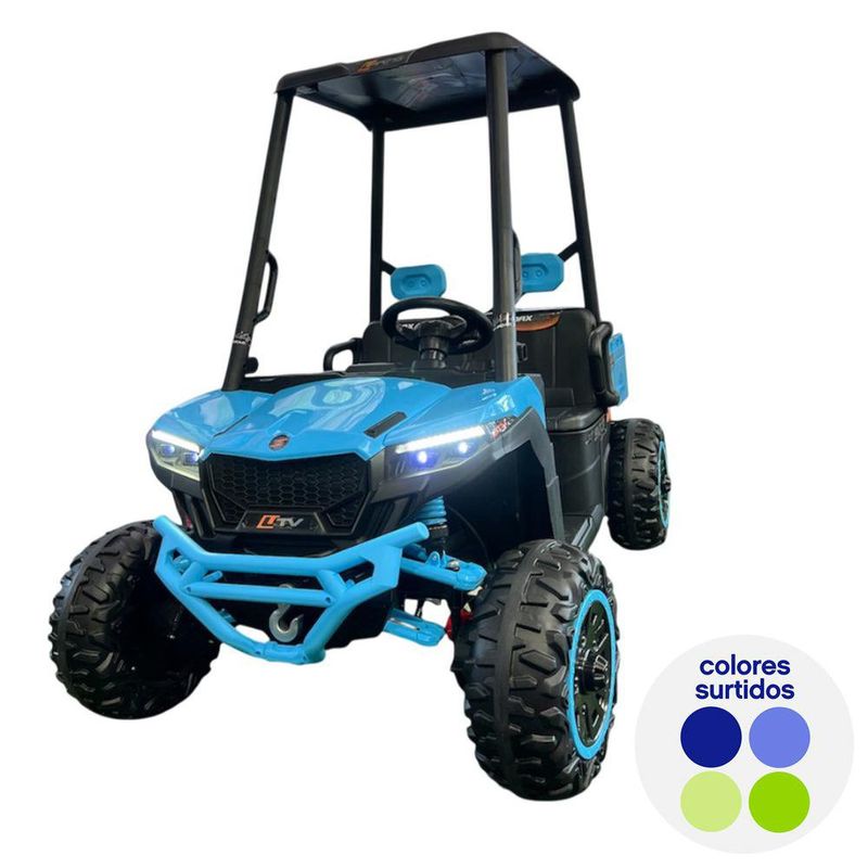 Carro Eléctrico Estilo Golf con Palangana Colores Surtidos