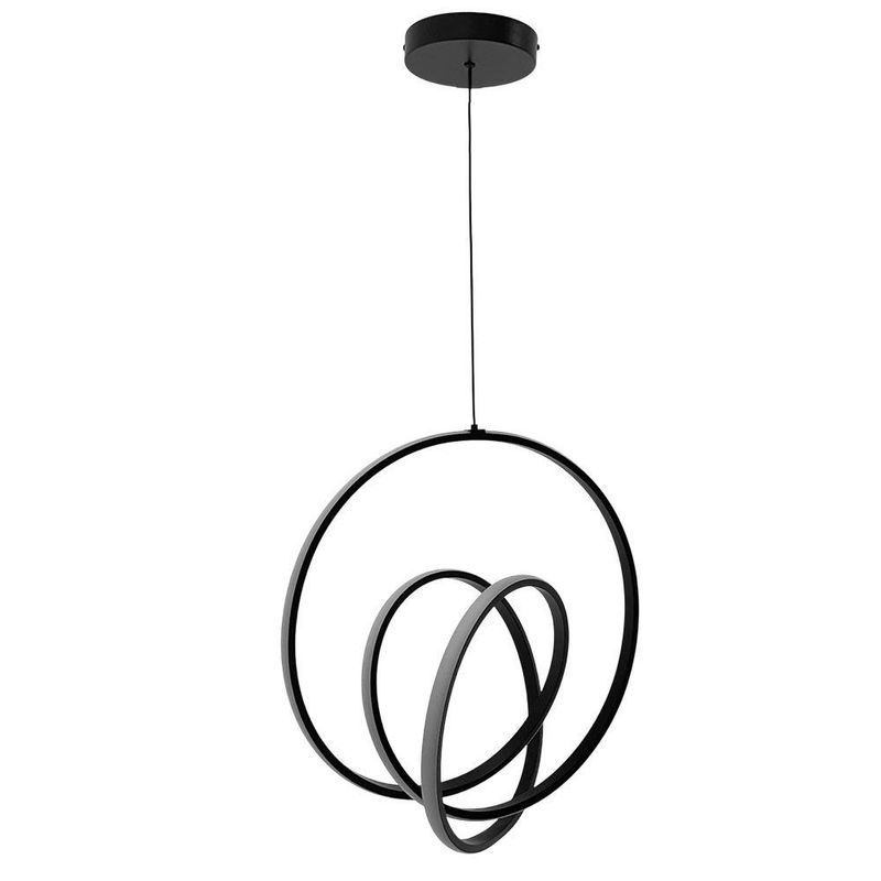 Lámpara Colgante LED Diseño Nudo Color Negro 36 W