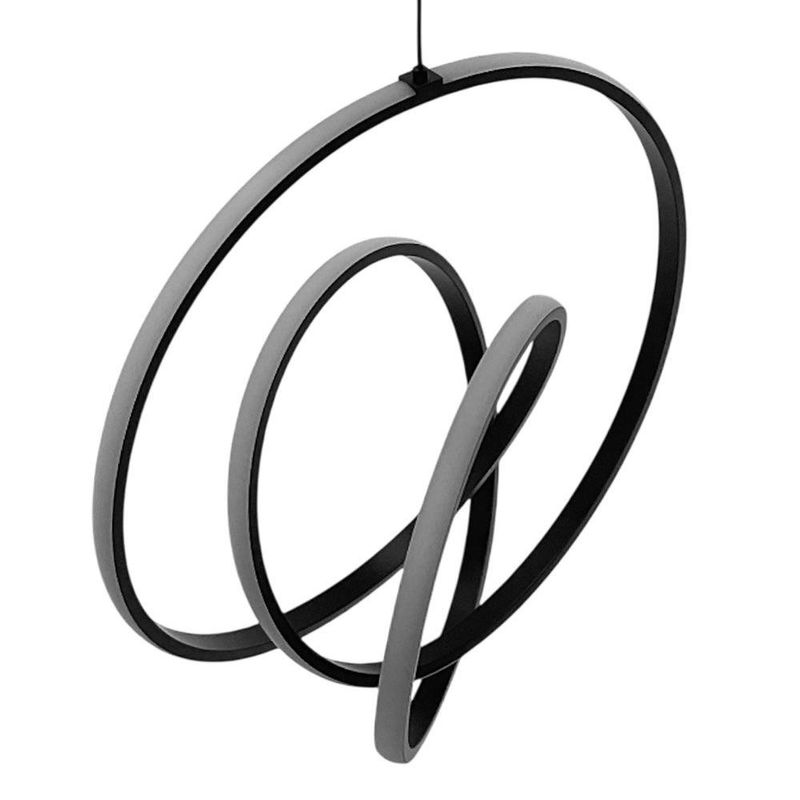 Lámpara Colgante LED Diseño Nudo Color Negro 36 W