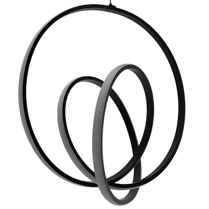 Lámpara Colgante LED Diseño Nudo Color Negro 36 W