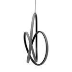 Lámpara Colgante LED Diseño Nudo Color Negro 36 W
