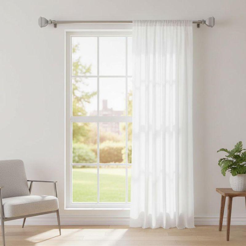 Galería de Metal Flander Silver Extensible de 91 a 182 Cm