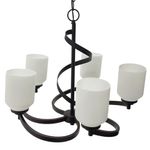 Lámpara Colgante Color Chocolate con 5 Luces 60 W