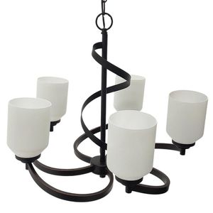 Lámpara Colgante Color Chocolate con 5 Luces 60 W