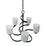 Lámpara Colgante Color Chocolate con 5 Luces 60 W