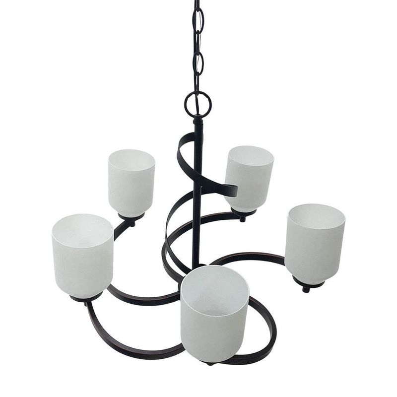 Lámpara Colgante Color Chocolate con 5 Luces 60 W