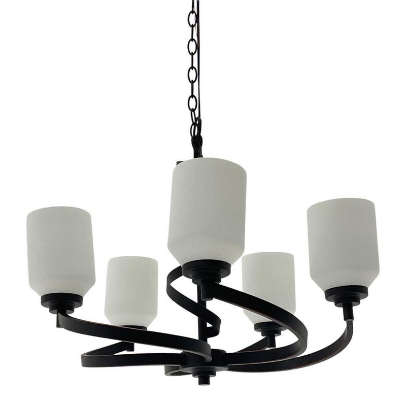 Lámpara Colgante Color Chocolate con 5 Luces 60 W