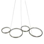 Lámpara Colgante LED Acabado Níquel Satinado