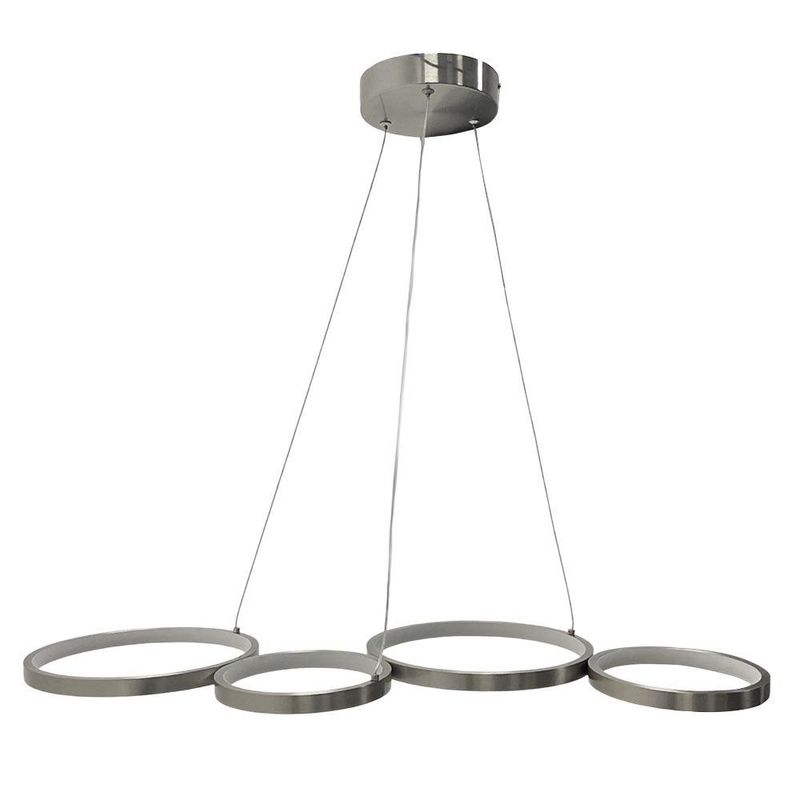 Lámpara Colgante LED Acabado Níquel Satinado
