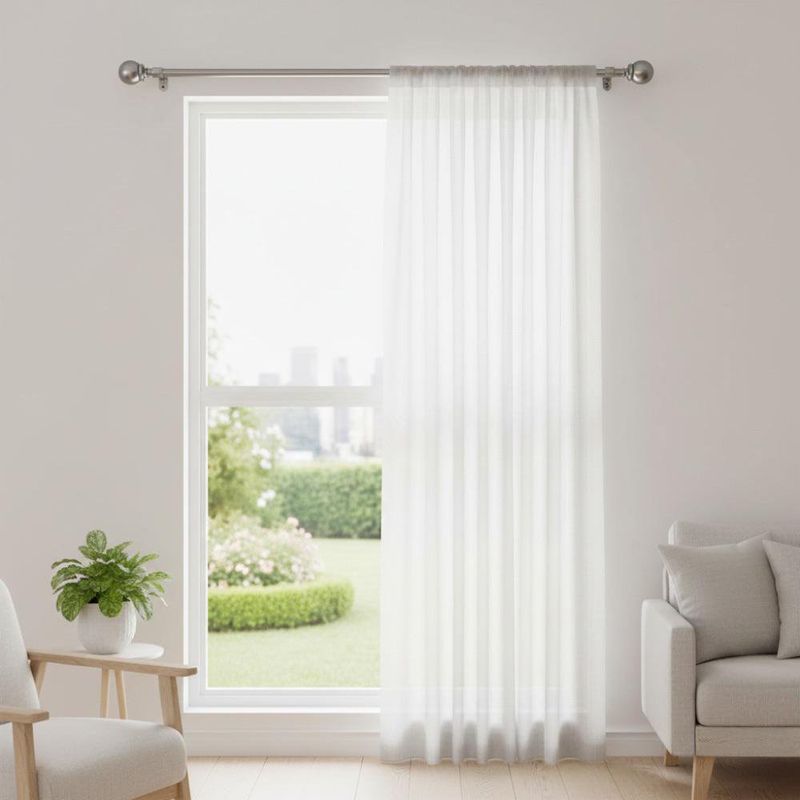 Galería de Metal Silver Extensible de 167 - 304 Cm