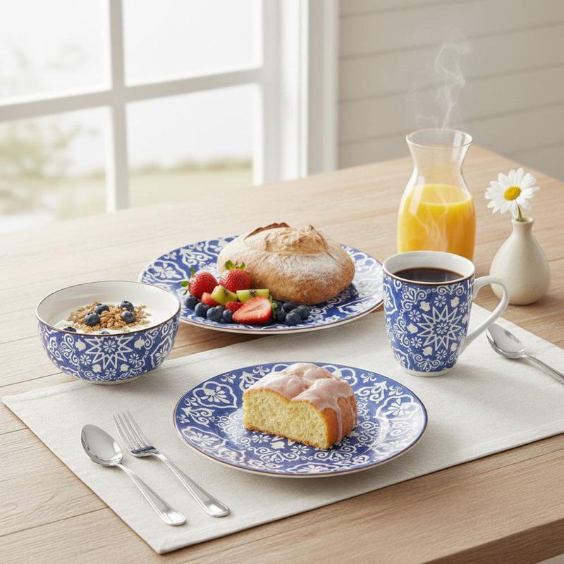 Vajilla de Cerámica Danna de 16 Piezas