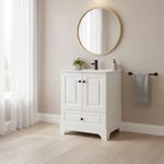 Vanity con Lavamanos y Almacenamiento Blanco Blair 24 Plg