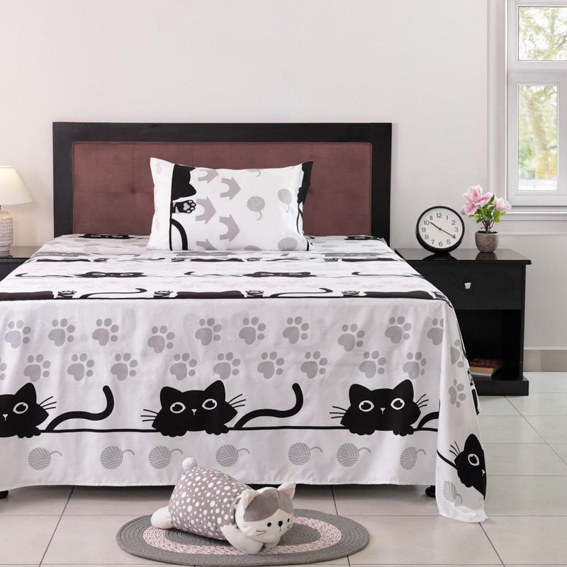 Set de Sábanas Infantiles Diseño Kitty Imperial 3 Pzas