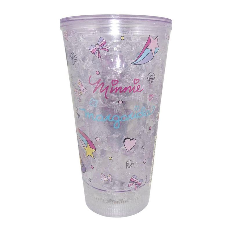 Vaso con Pajilla 15.2 Oz con Luz Minnie Mouse Diseños Surtidos