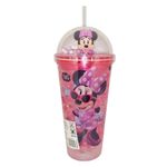 Vaso con Pajilla 15.2 Oz con Luz Minnie Mouse Diseños Surtidos