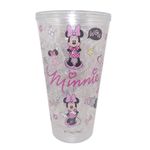 Vaso con Pajilla 15.2 Oz con Luz Minnie Mouse Diseños Surtidos
