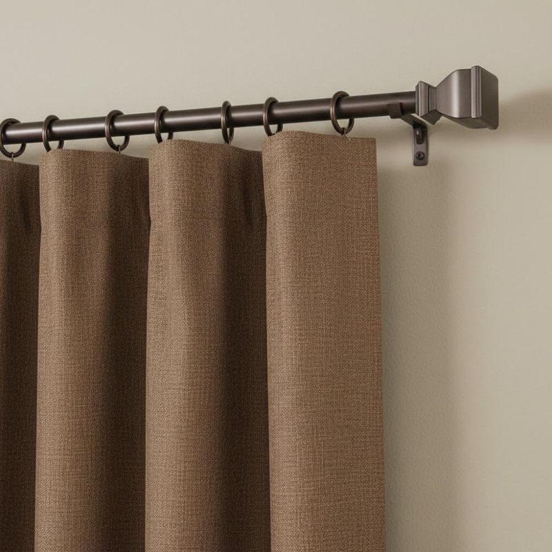 Galería de Metal Flander Pewter Extensible de 91-182 Cm