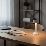 Set de 2 Lámparas de Mesa al Tacto Blancas 3 W